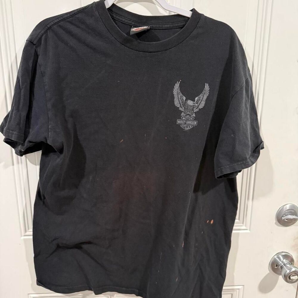 Harley-davidson Men's Black T-shirt